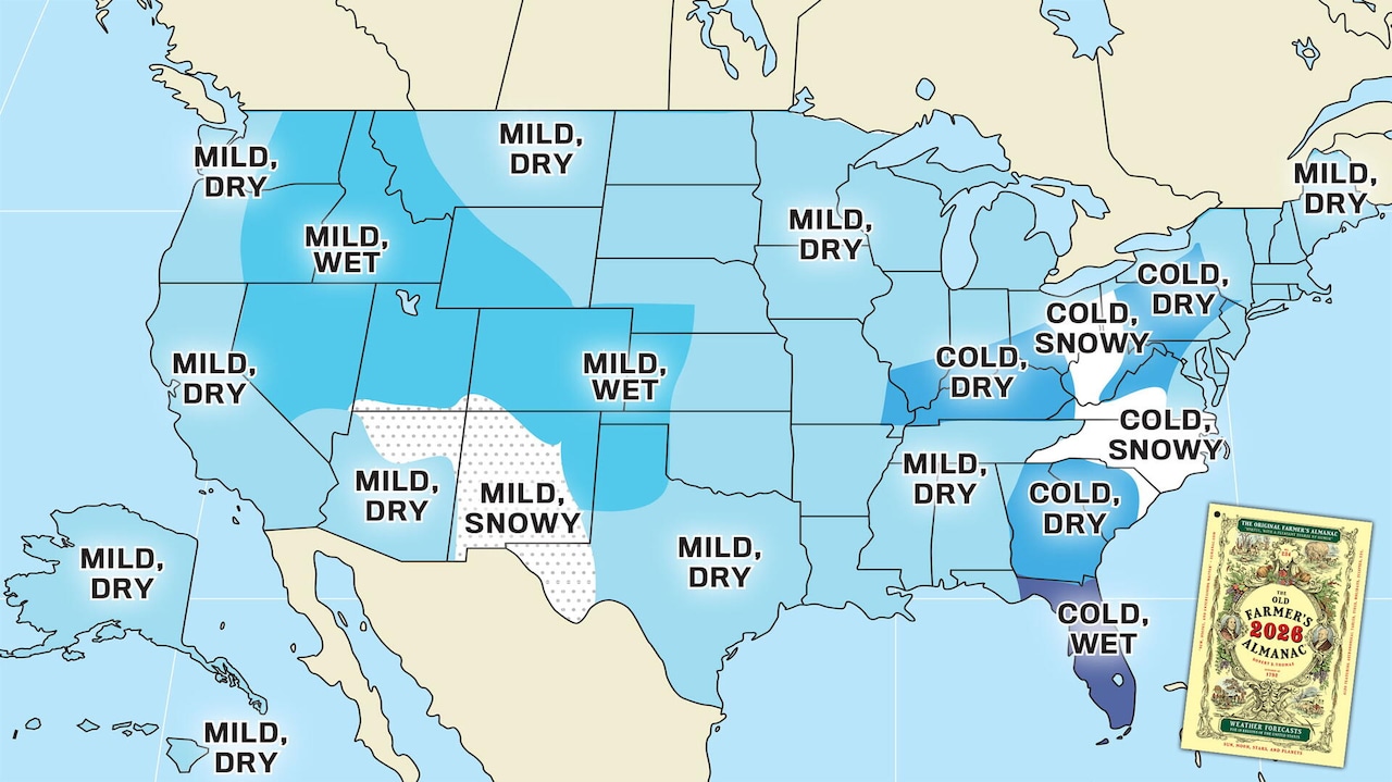 老农民年鉴发布2025-2026年冬季天气预报：纽约州将迎来温和干燥的冬季- 中美日报网